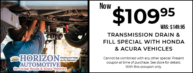 Transmission Drain and Fill Special - 4 Cylinder